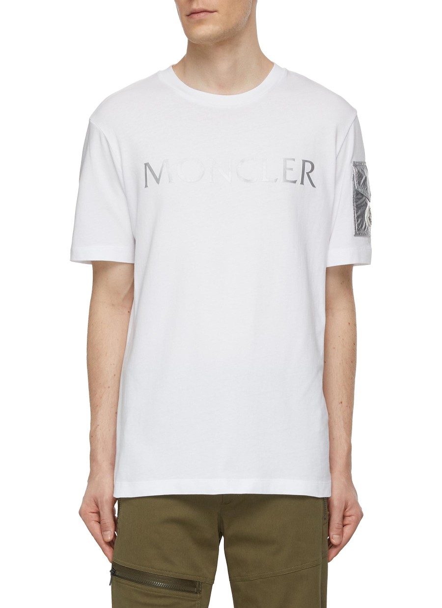 Men MONCLER T-Shirts | Laminated Logo T-Shirt