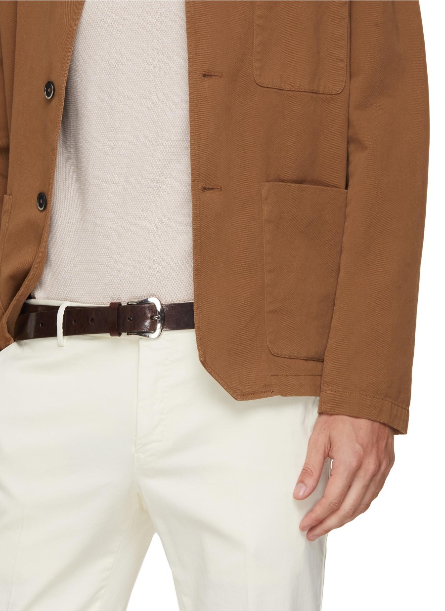 Men BRUNELLO CUCINELLI Belts | Scratched Leather Belt