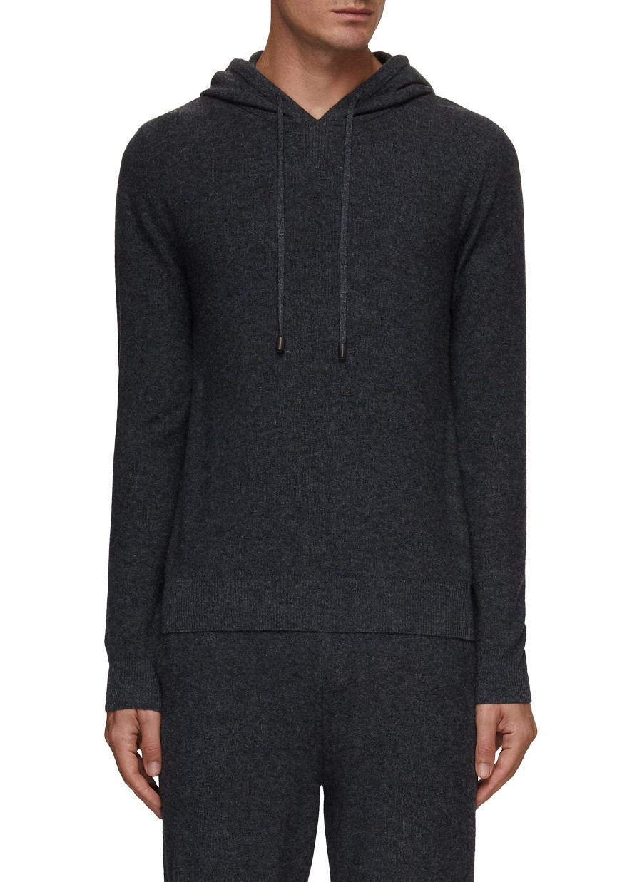 Men CANALI Pullovers & Hoodies | Drawstring Knit Hoodie