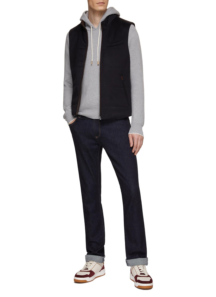 Men EQUIL Jackets | Zip Up Cashmere Knit Vest