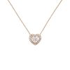 Women LC COLLECTION JEWELLERY Fine Jewellery | 18K Rose Gold Diamond Heart-Shaped Pendant Necklace