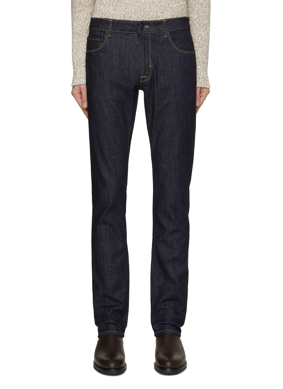 Men PT TORINO Pants | Jazz Stretch Straight Leg Denim Jeans