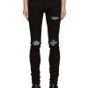 Men AMIRI Pants | Mx1 Suede Insert Skinny Jeans