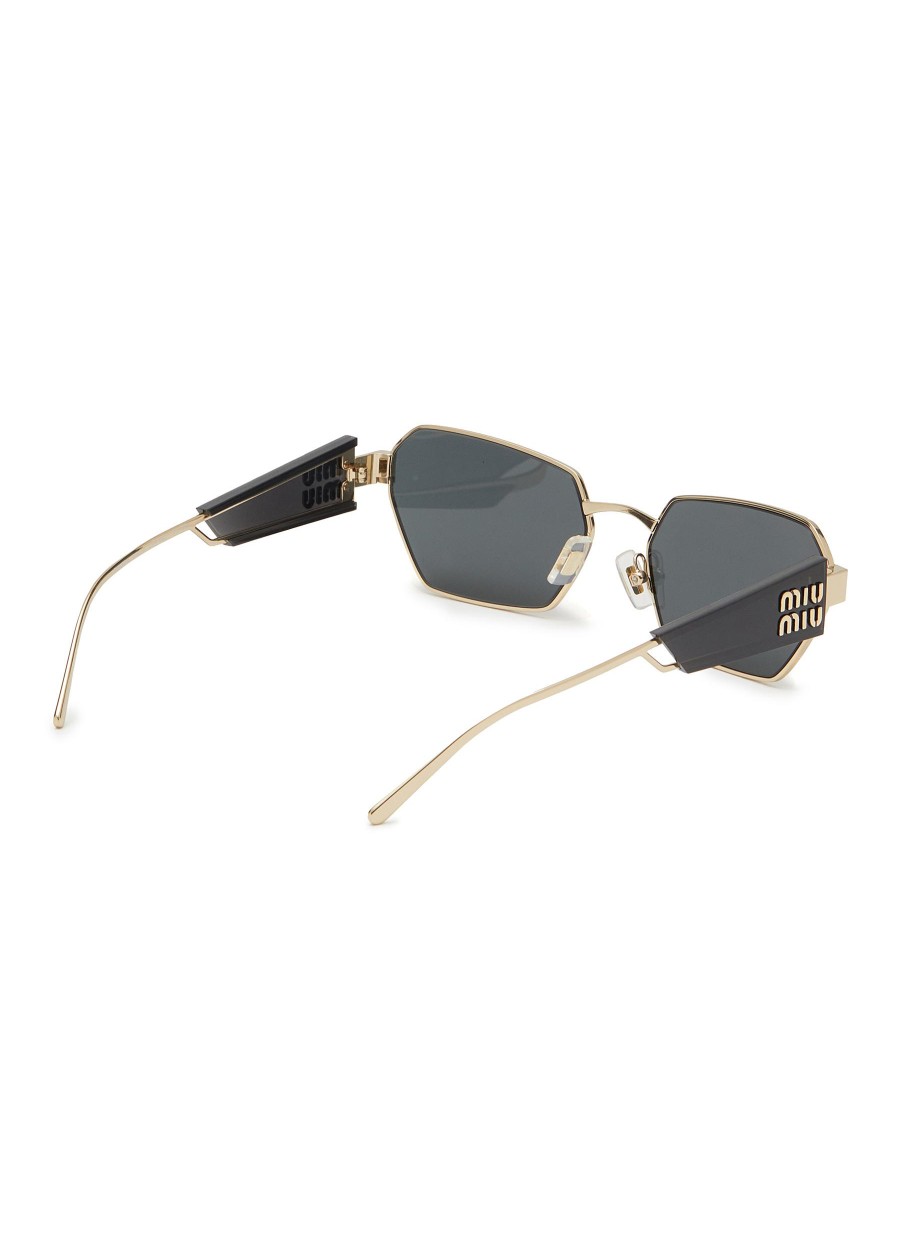 Women MIU MIU Eyewear | Metal Irregular Sunglasses