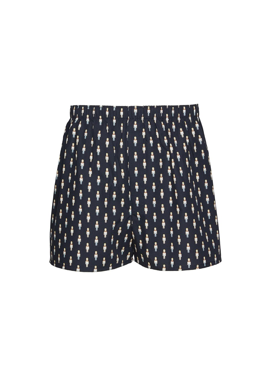 Men SUNSPEL Underwear | Nutcracker Print Cotton Boxer Shorts