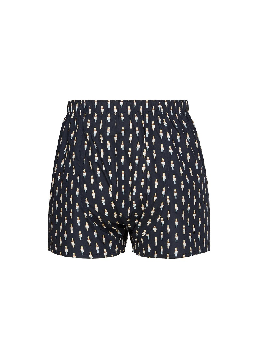 Men SUNSPEL Underwear | Nutcracker Print Cotton Boxer Shorts