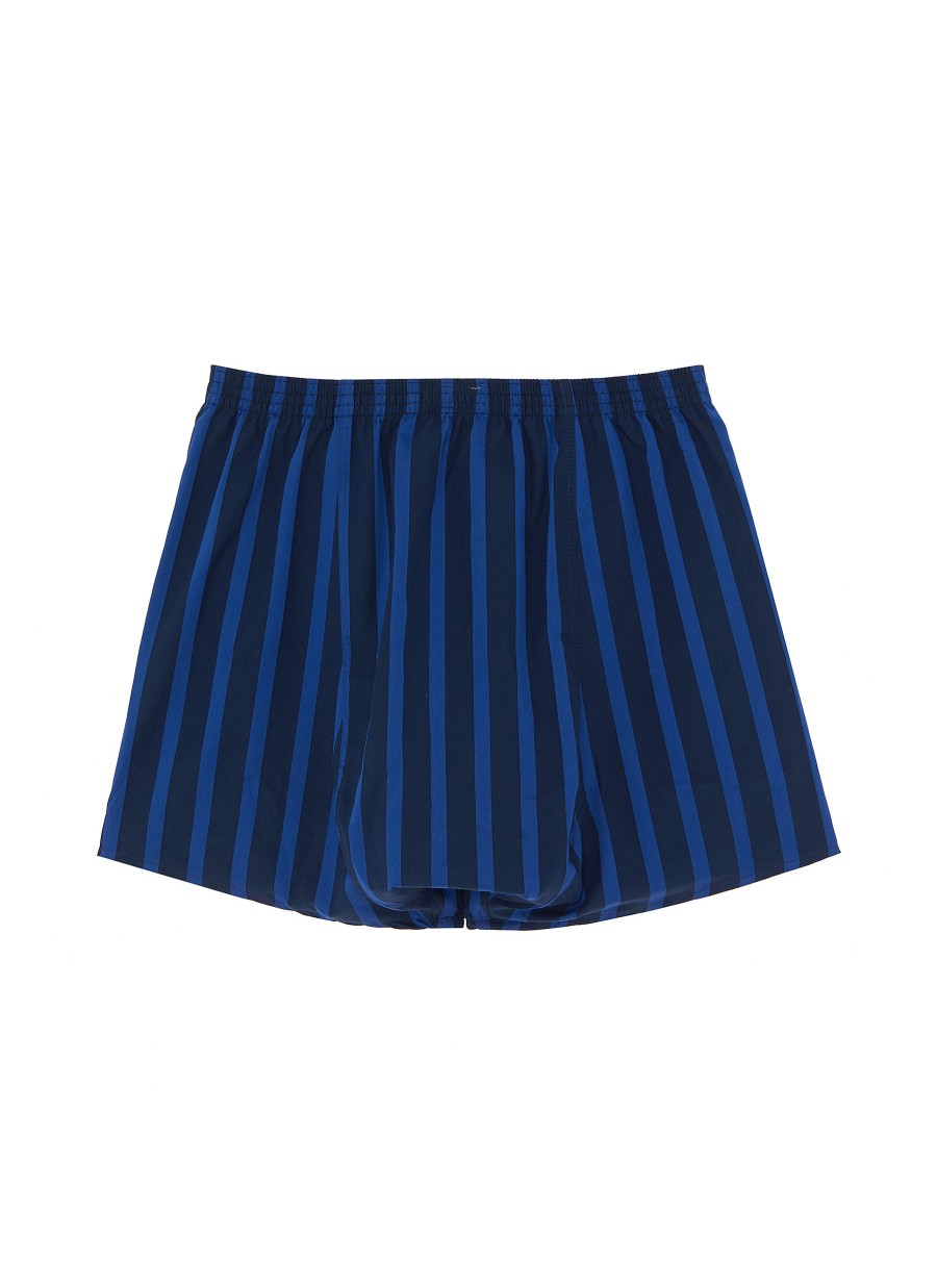 Men DEREK ROSE Underwear | Classic Woven Striped Cotton Boxer Shorts