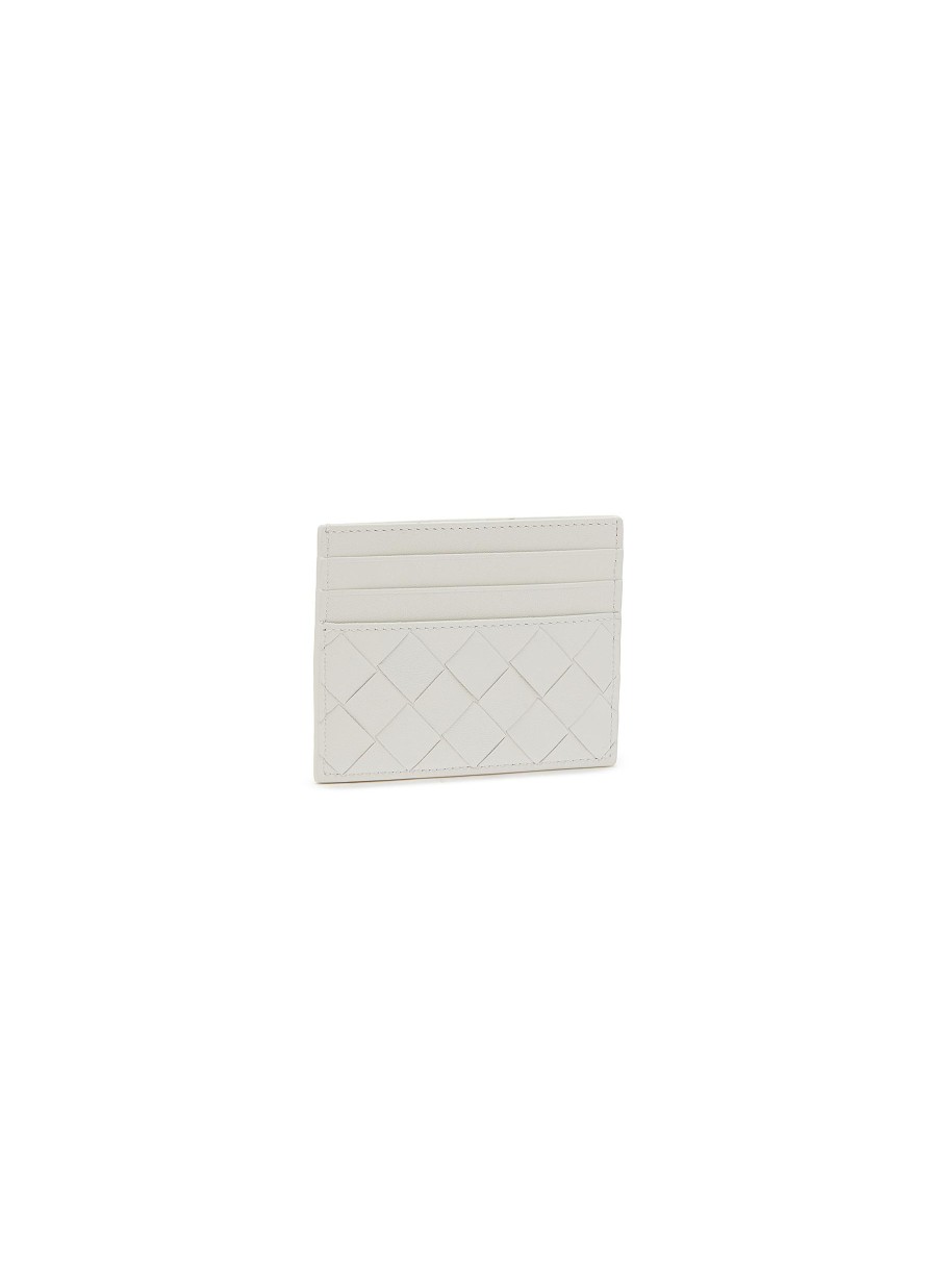 Women BOTTEGA VENETA Small Leather Goods | Intrecciato Mini-Heart Credit Card Case