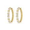 Women LC COLLECTION JEWELLERY Fine Jewellery | 18K Gold Diamond Hoop Earrings