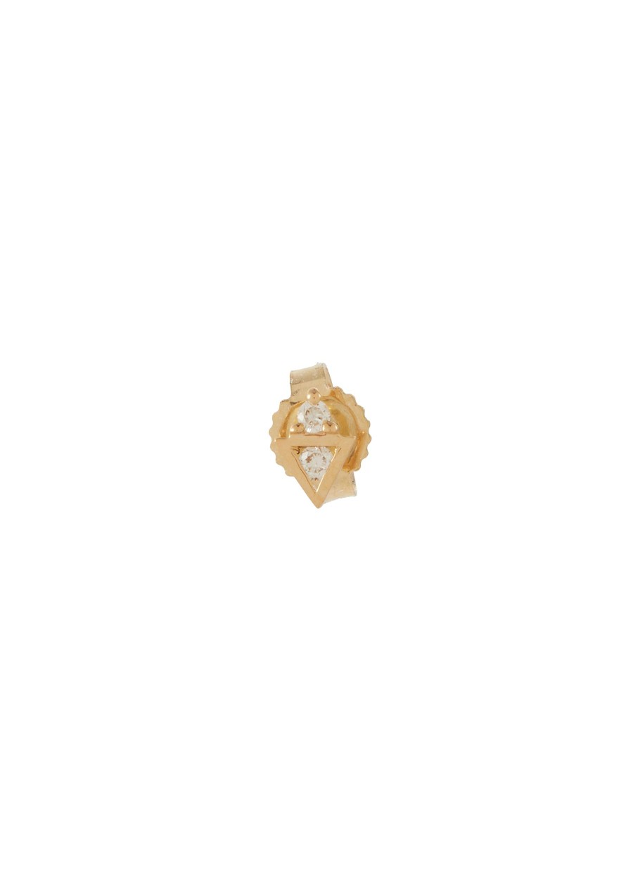 Women MÉTIER BY TOMFOOLERY Fashion Jewellery | Az 9K Gold Diamond Single Earring