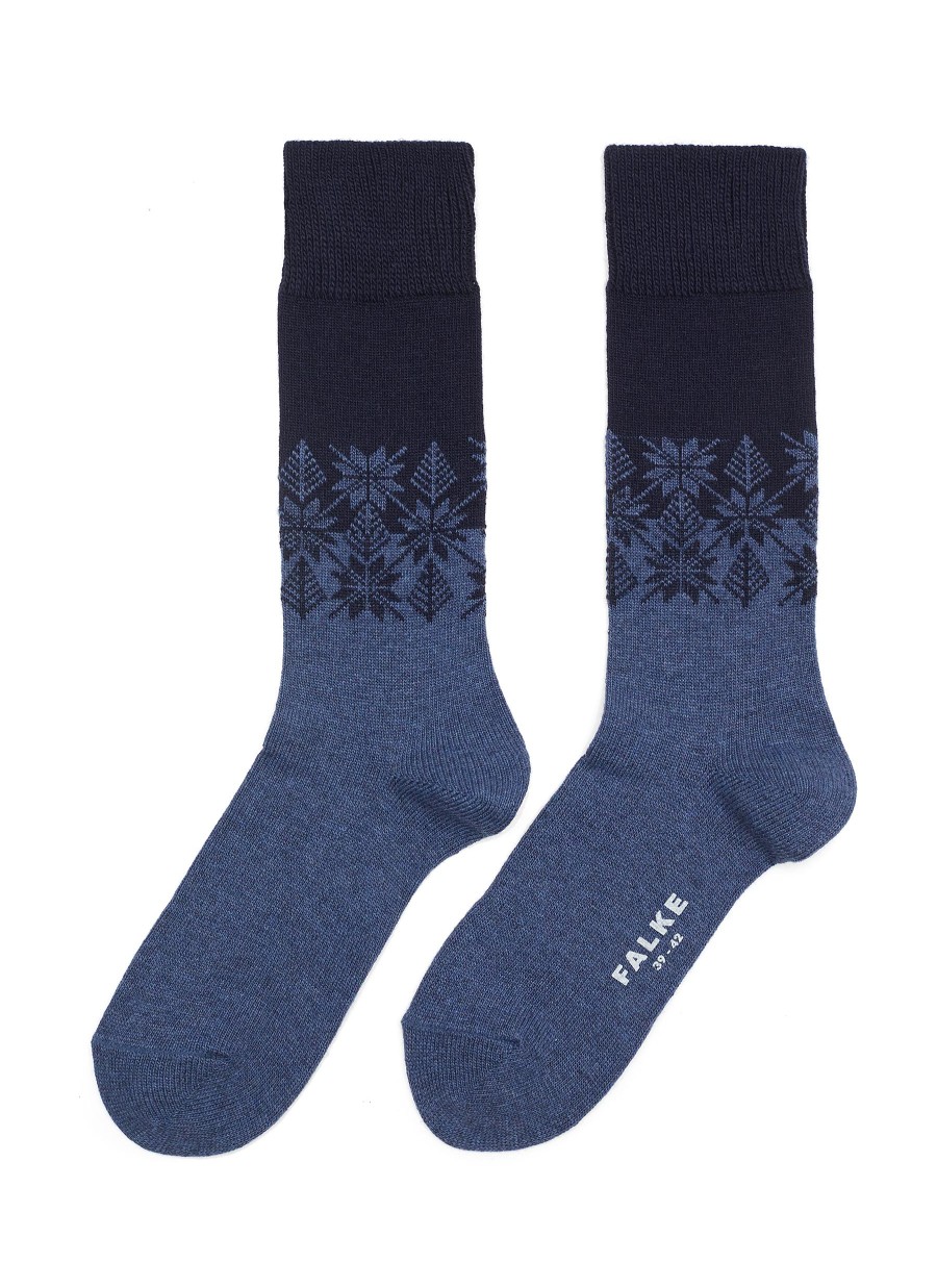 Men FALKE Socks | Haven' Fair Isle Motif Knit Crew Socks