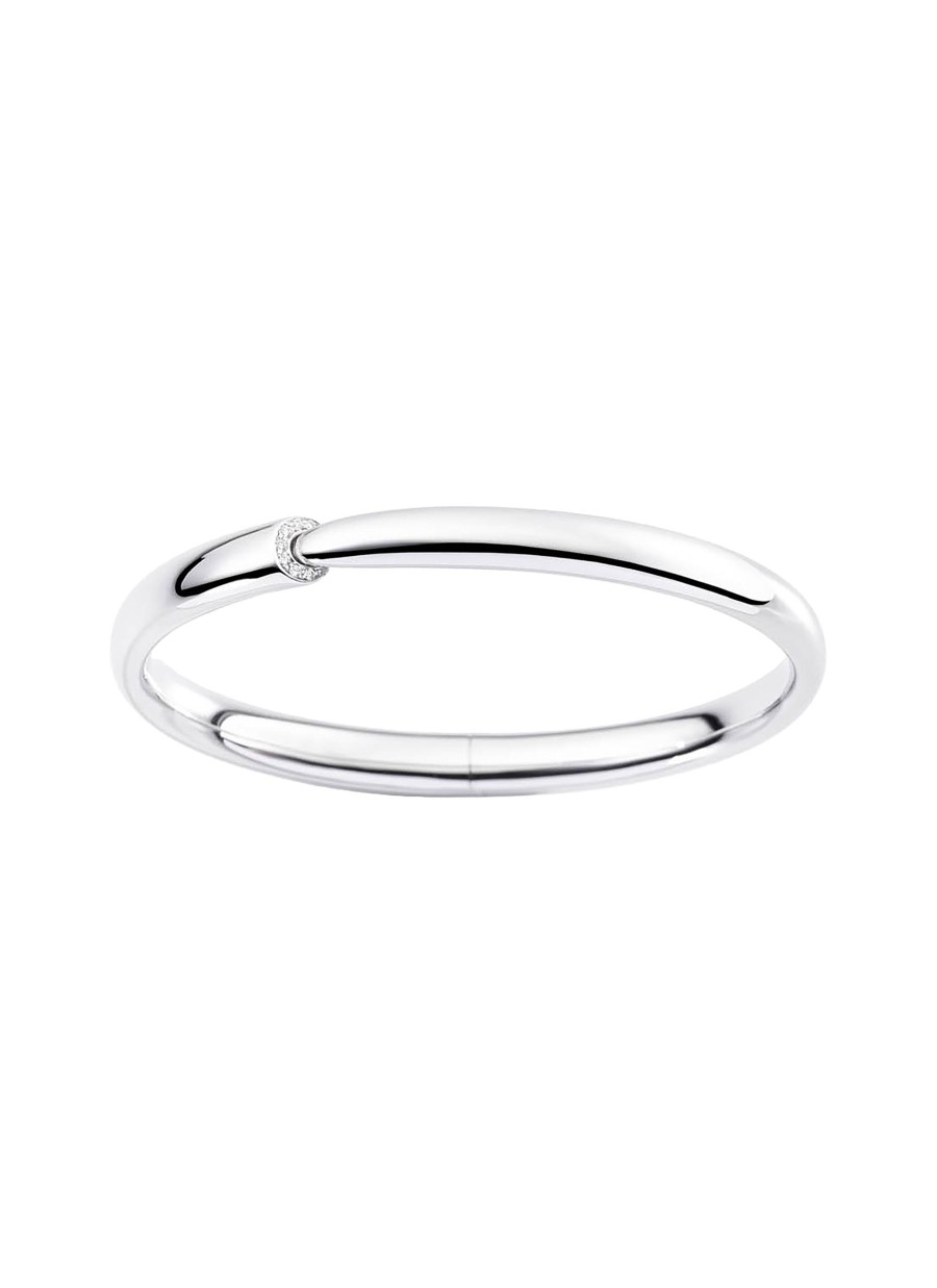 Women VHERNIER Fine Jewellery | Calla Rhodium Plated 18K White Gold Diamond Bracelet — 15Cm