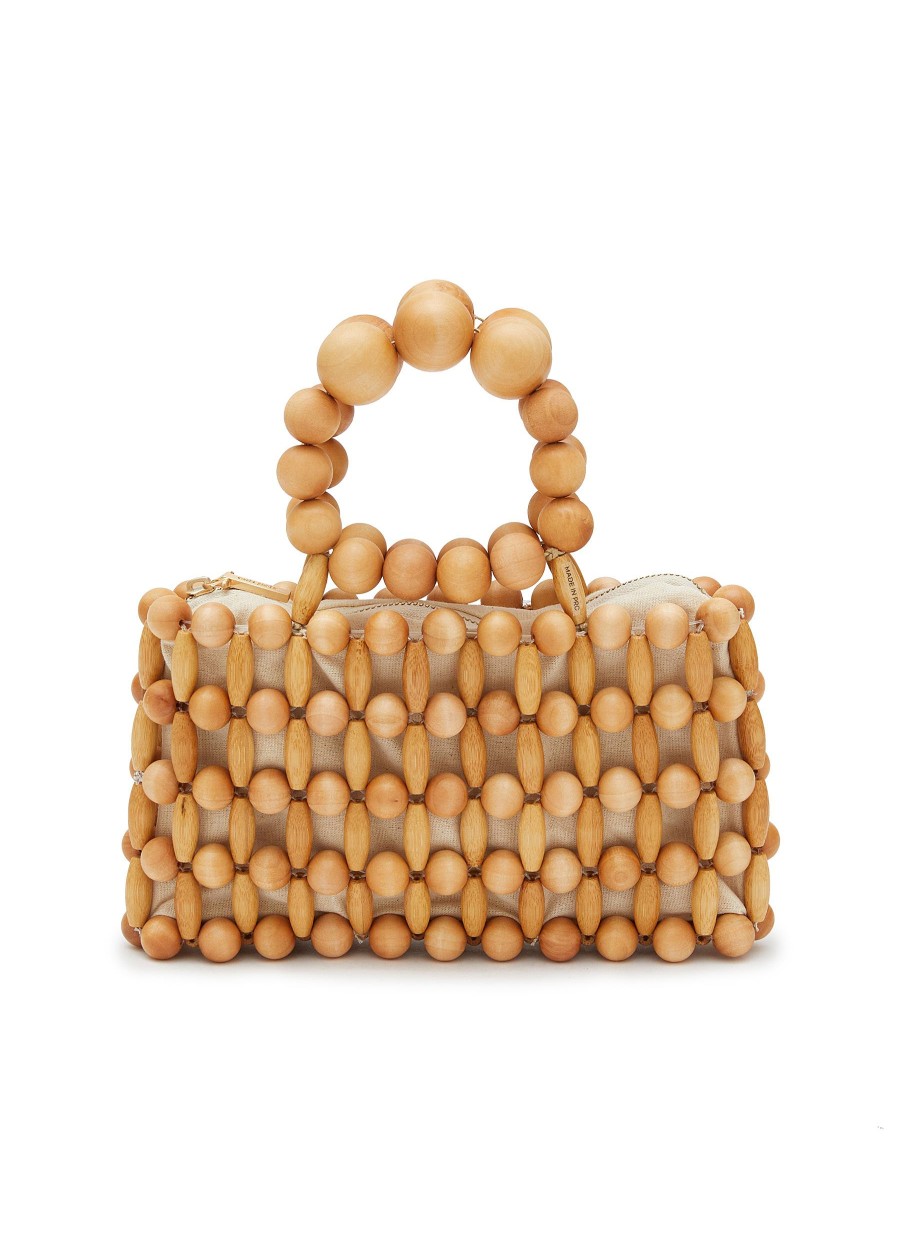 Women CULT GAIA Clutch Bags | Cora Wooden Beaded Bag