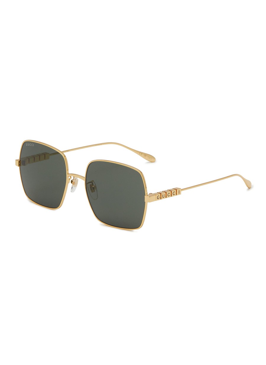 Men GUCCI Eyewear | Metal Square Sunglasses