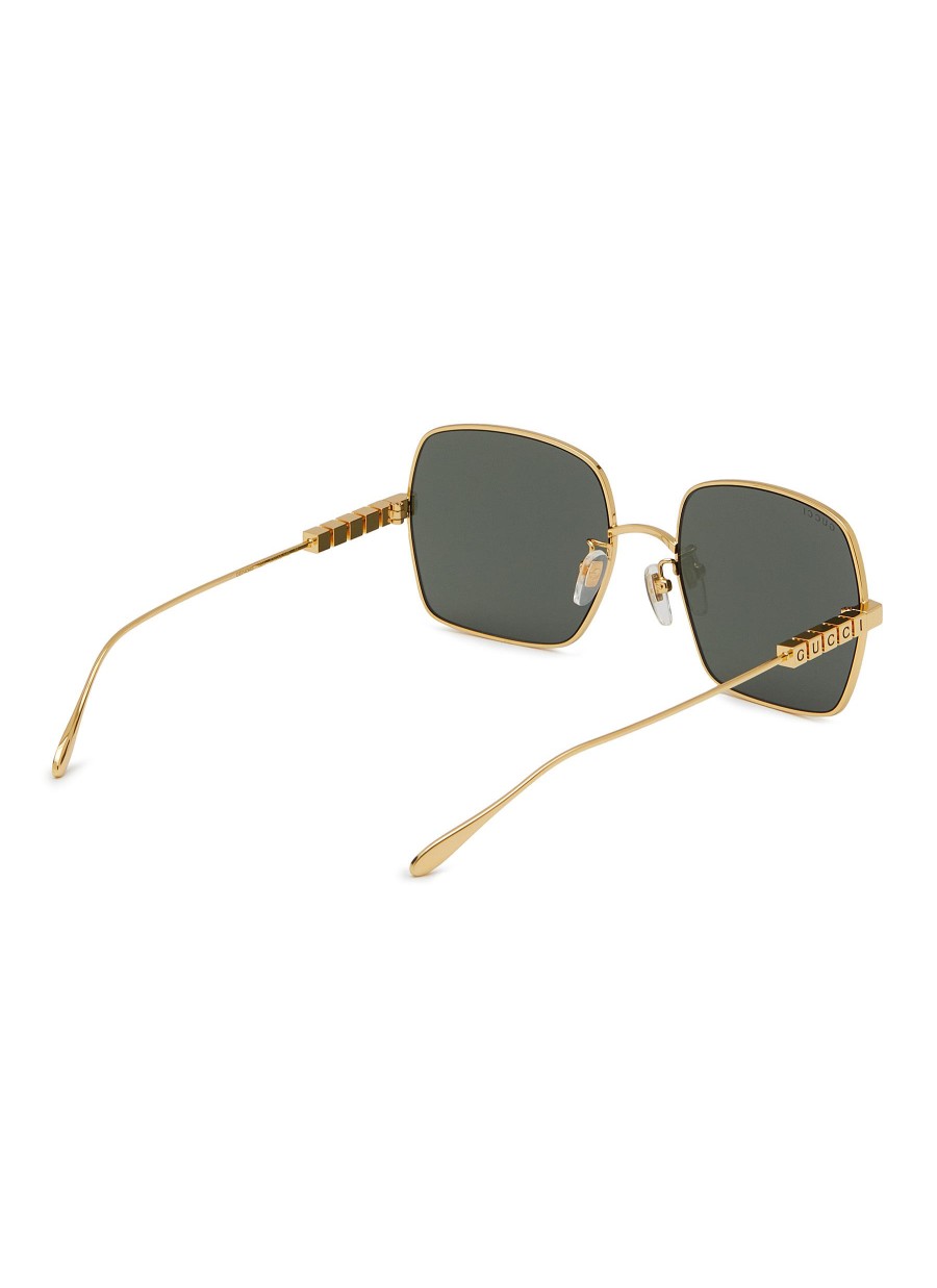 Men GUCCI Eyewear | Metal Square Sunglasses