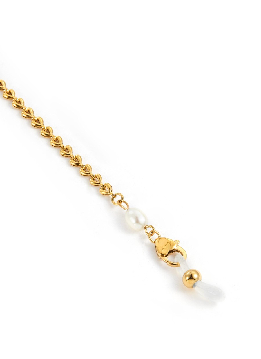 Women FOR ART'S SAKE Eyewear | Havana 18K Gold Plated Pearl Eyewear Chain