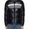 Men MONCLER Jackets | Contrast Knitted Band Puffer Jacket