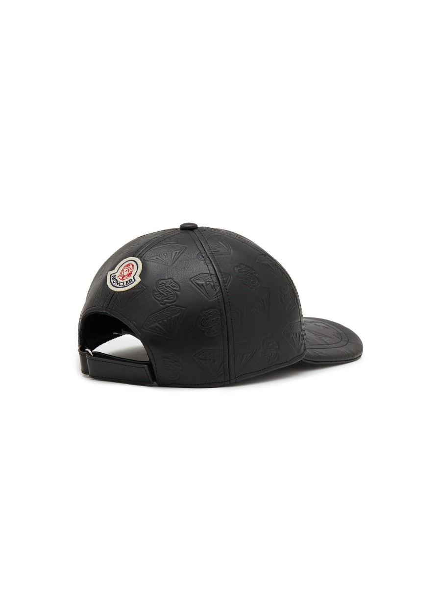 Men MONCLER Hats & Gloves | X Billionaire Boys Club Leather Baseball Cap