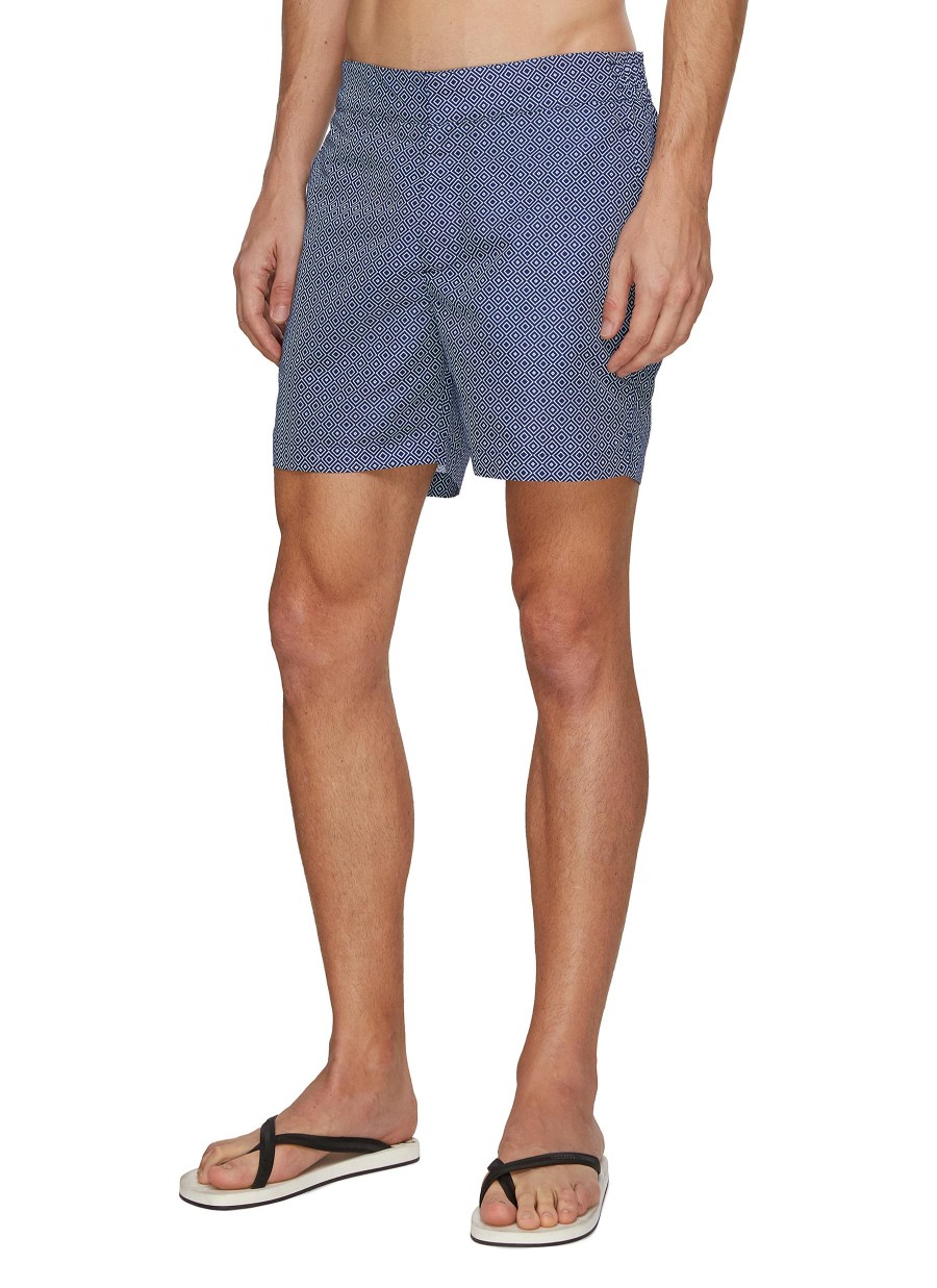 Men FRESCOBOL CARIOCA Swimwear | Angra Print Flat Front Swim Trunks