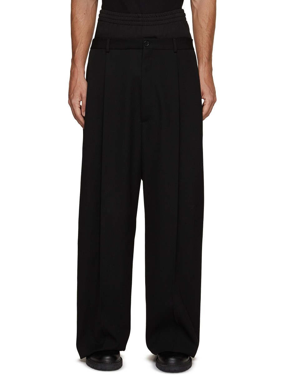 Men BALENCIAGA Pants | Double Waist Wide Leg Pants