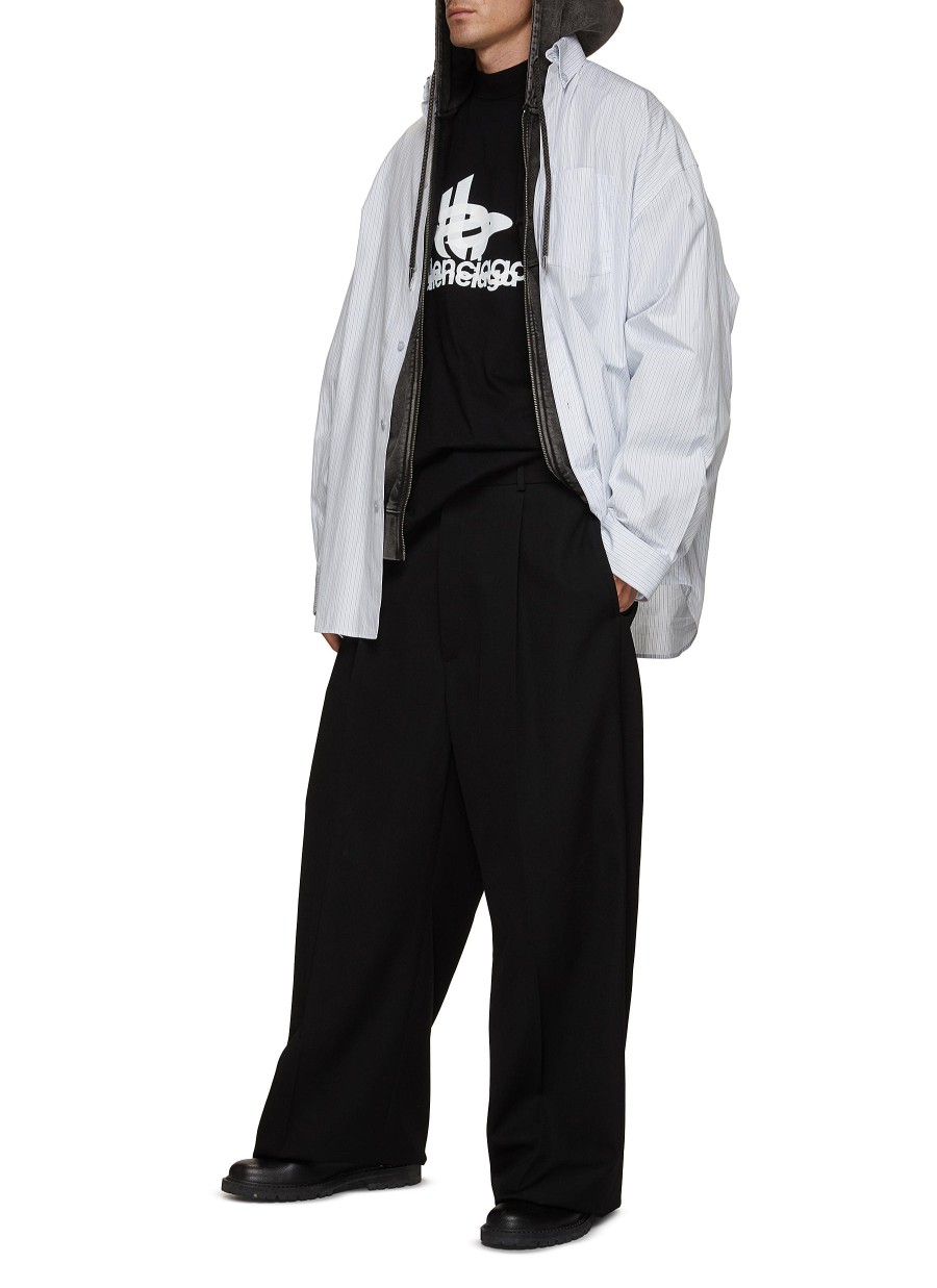 Men BALENCIAGA Pants | Double Waist Wide Leg Pants