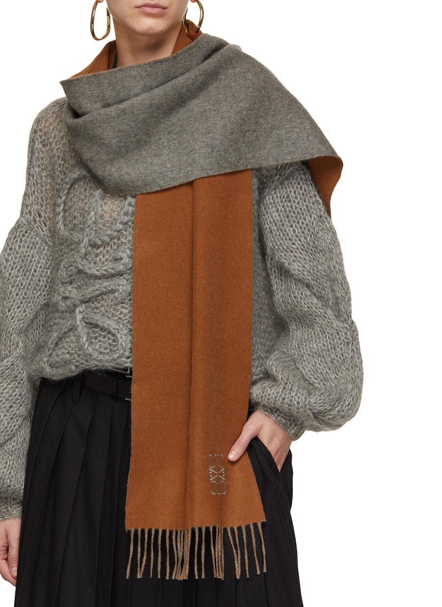 Women LOEWE Scarves & Wraps | Anagram Wool Cashmere Scarf