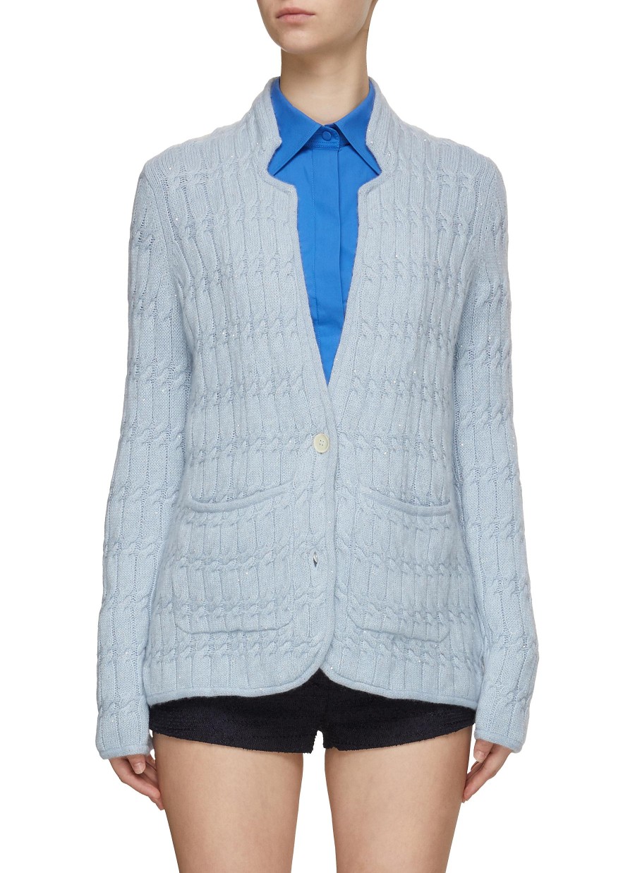 Women ARCH4 Jackets | Sequin Embellished Knit Jacket