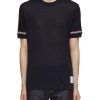 Men THOM BROWNE T-Shirts | Striped Sleeve Trim T-Shirt