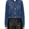 Women VERSACE Jackets | Stone Wash Denim Jacket