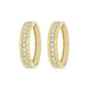 Women LC COLLECTION JEWELLERY Fine Jewellery | 18K Gold Diamond Hoop Earrings