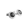 Men TATEOSSIAN Cufflinks | Compass Motif Rhodium-Plated Cufflinks