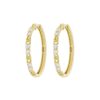 Women LC COLLECTION JEWELLERY Fine Jewellery | 18K Gold Diamond Link Hoop Earrings