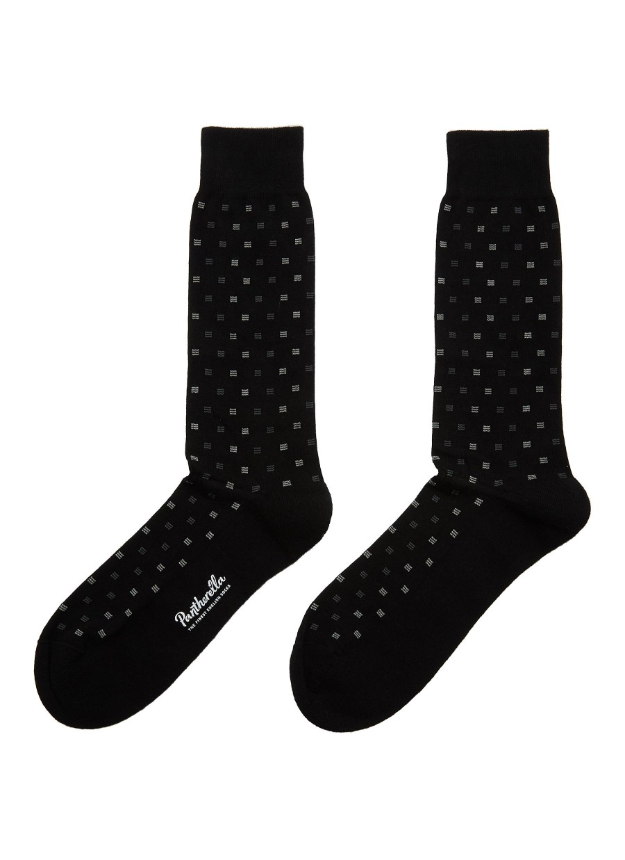 Men PANTHERELLA Socks | Byrd Egyptian Cotton Long Ankle Socks