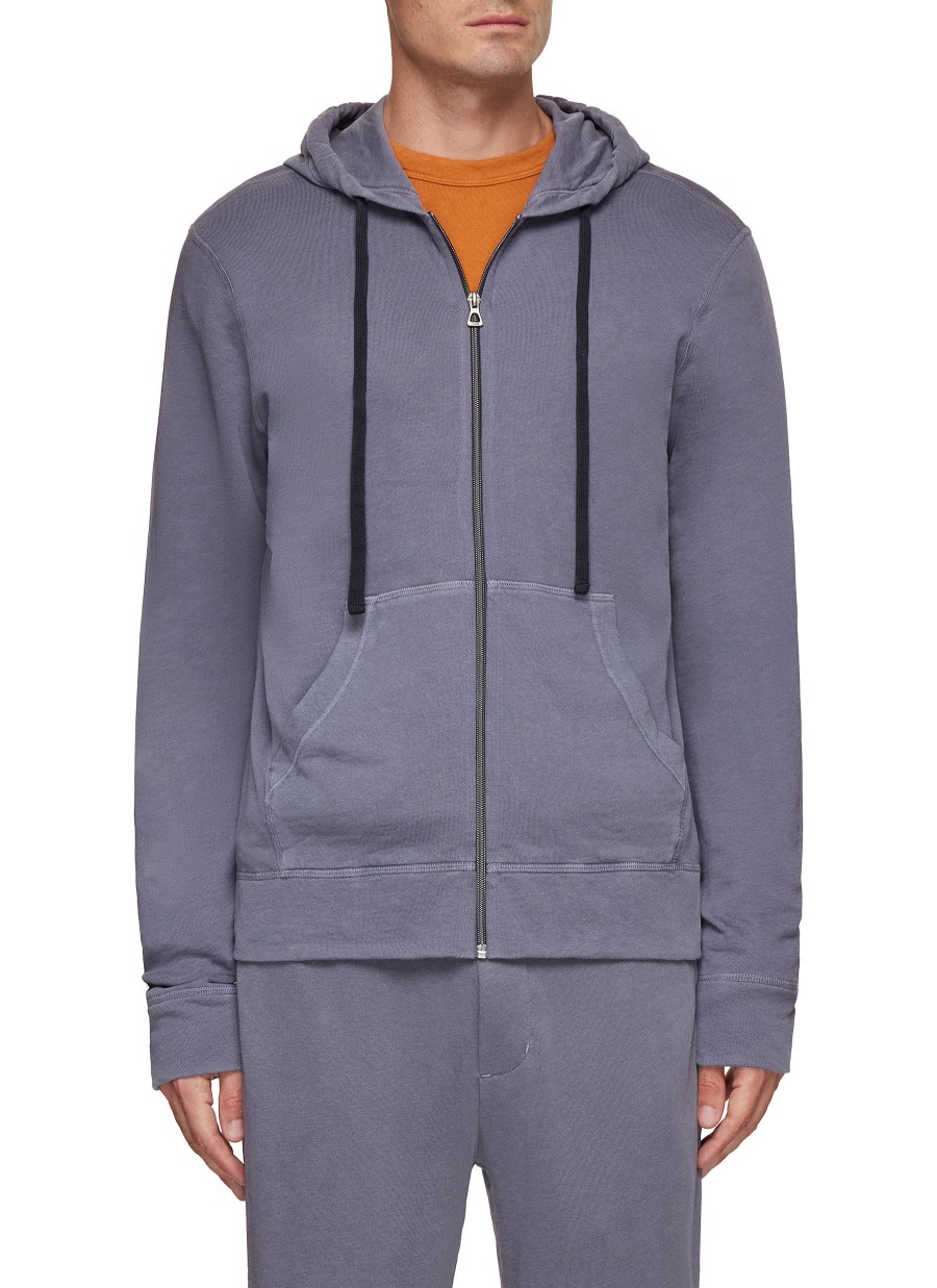 Men JAMES PERSE Pullovers & Hoodies | Drawstring Zip Up Hoodie