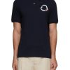 Men MONCLER Polos | Chest Logo Print Polo Shirt