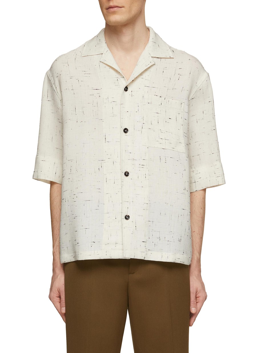 Men BOTTEGA VENETA Shirts | Faded Criss Cross Patch Pocket Shirt