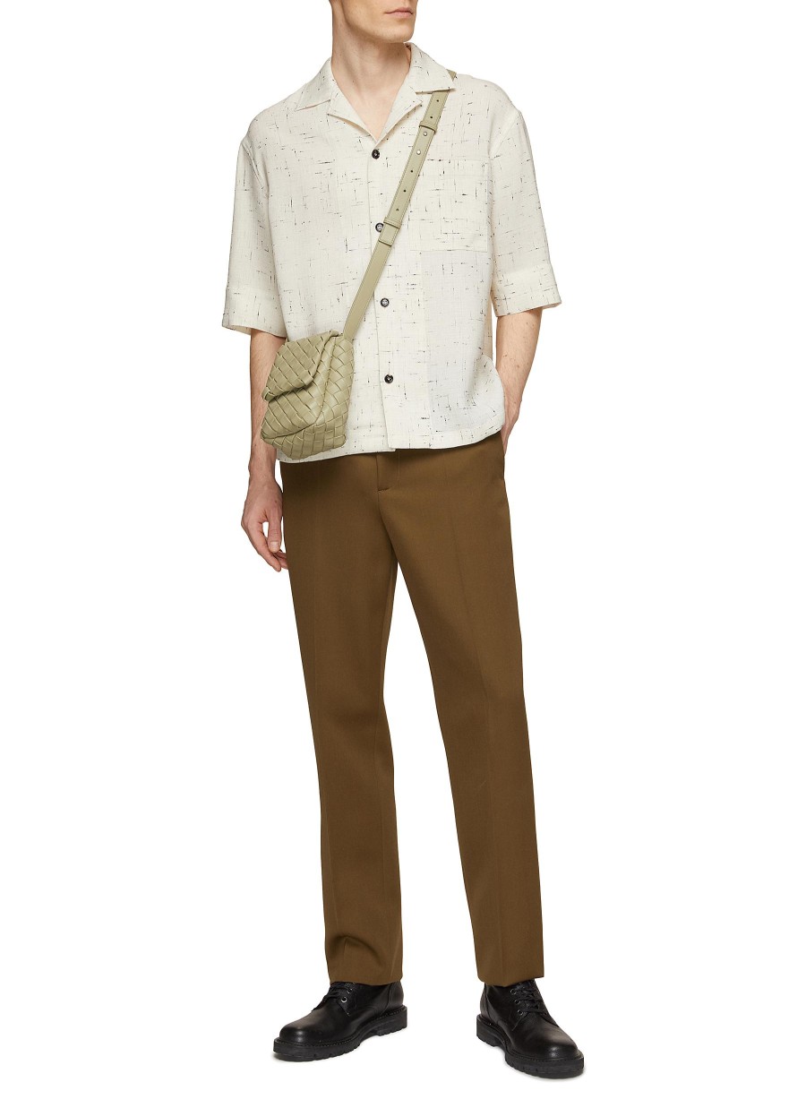 Men BOTTEGA VENETA Shirts | Faded Criss Cross Patch Pocket Shirt