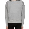 Men SAINT LAURENT Pullovers & Hoodies | Drop Shoulder Classic Fit Cotton Hoodie