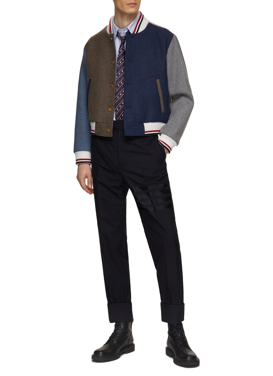 Men THOM BROWNE Pants | Tonal 4 Bar Tailored Wool Pants