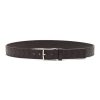 Men BOTTEGA VENETA Belts | Intrecciato Leather Metal Buckle Belt