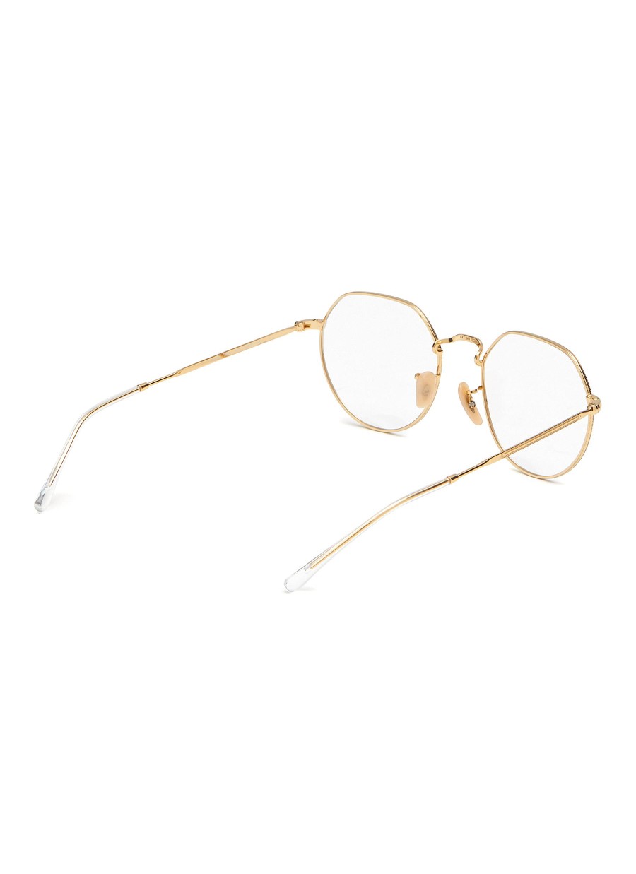 Women RAY BAN Eyewear | Metal Irregular Optical Glasses