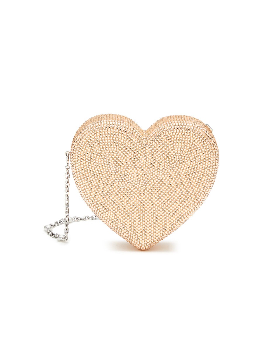 Women JUDITH LEIBER Clutch Bags | Stone Embelliished Heart Clutch