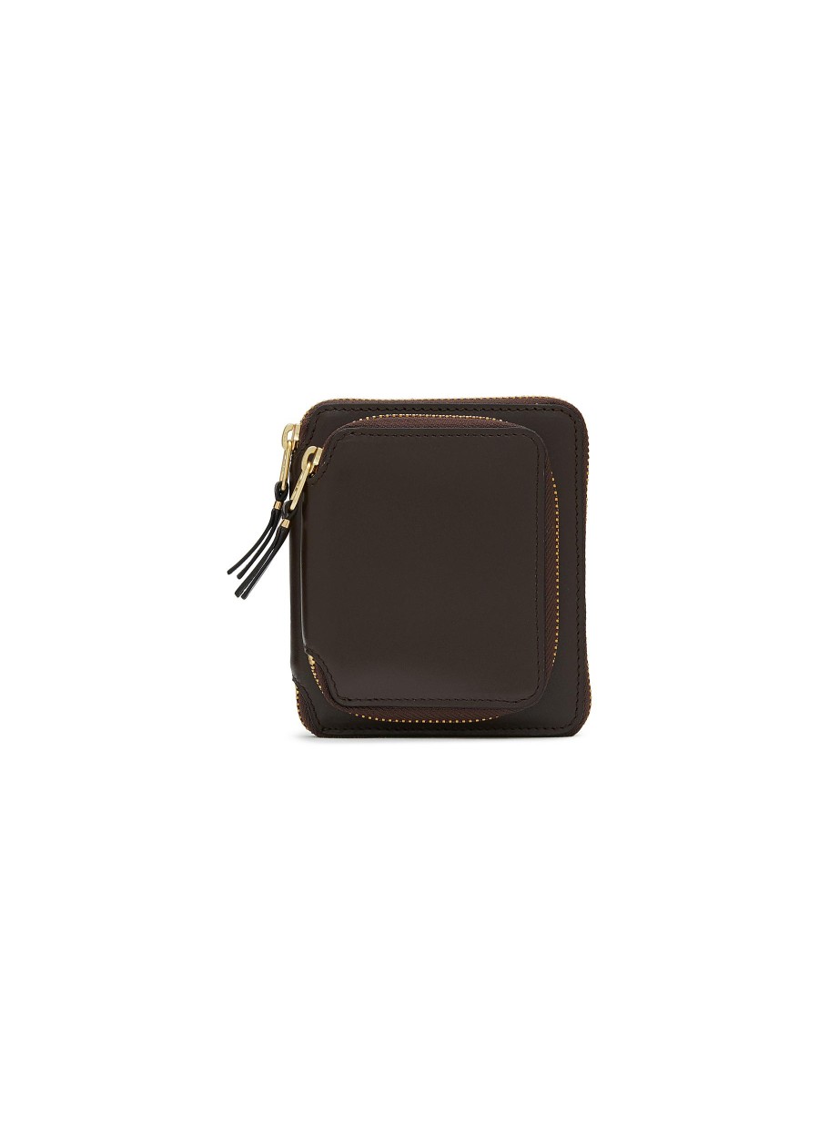 Men COMME DES GARÇONS Small Leather Goods | Zipped Wallet With Outer Pocket