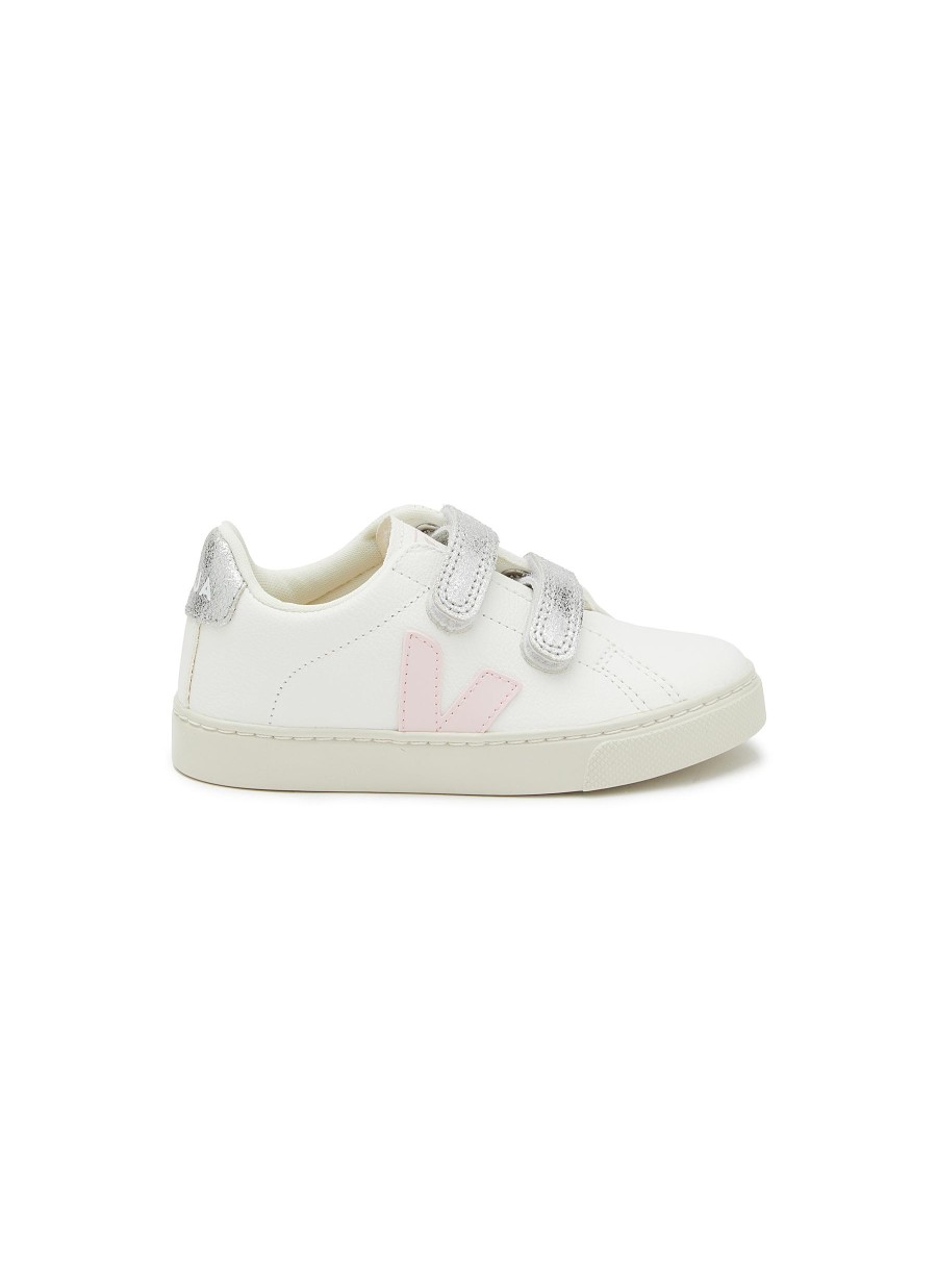 Women VEJA Shoes | V-10 Velcro Leather Kids Sneakers