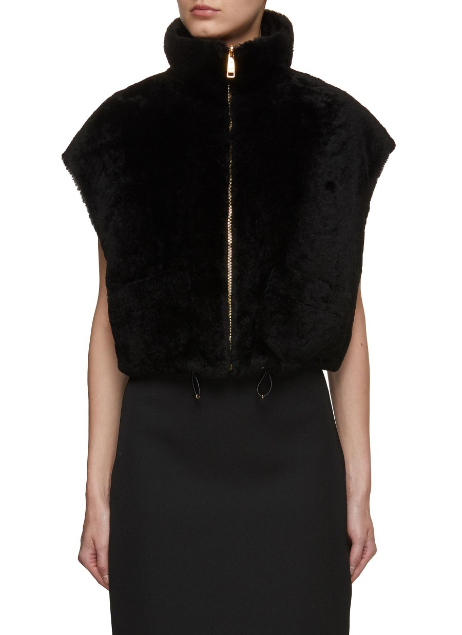 Women PRADA Coats | Reversible Shearling Gilet