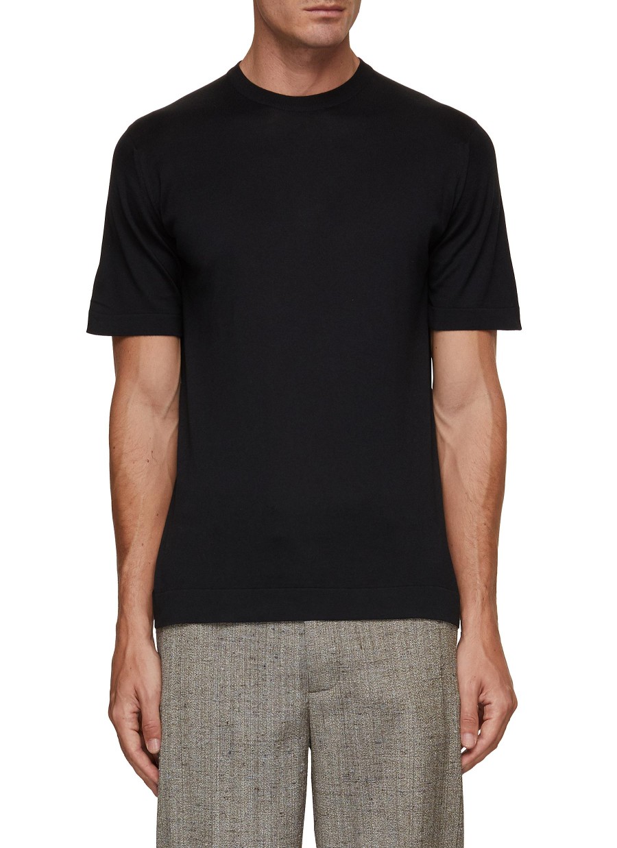 Men JOHN SMEDLEY T-Shirts | Lorca Short Sleeve Cotton T-Shirt