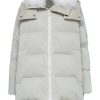 Women YVES SALOMON ARMY Jackets | Lambs Wool Collar Hooded Puffer