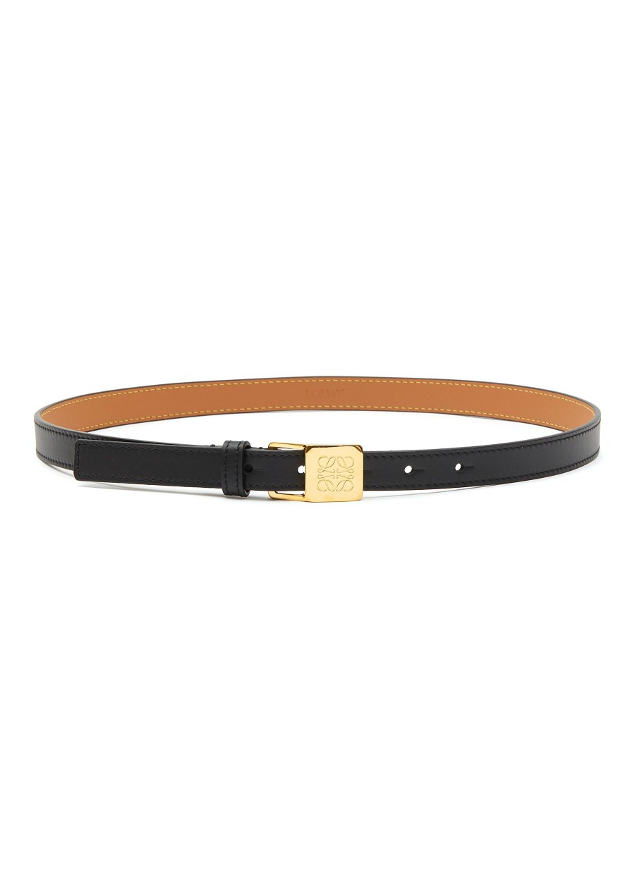 Women LOEWE Belts | Amazona' Anagram Padlock Leather Belt