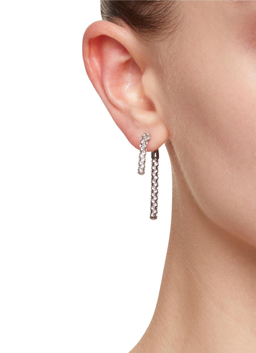 Women DEMARSON Fashion Jewellery | Mini Pave Celeste Crystal Earrings