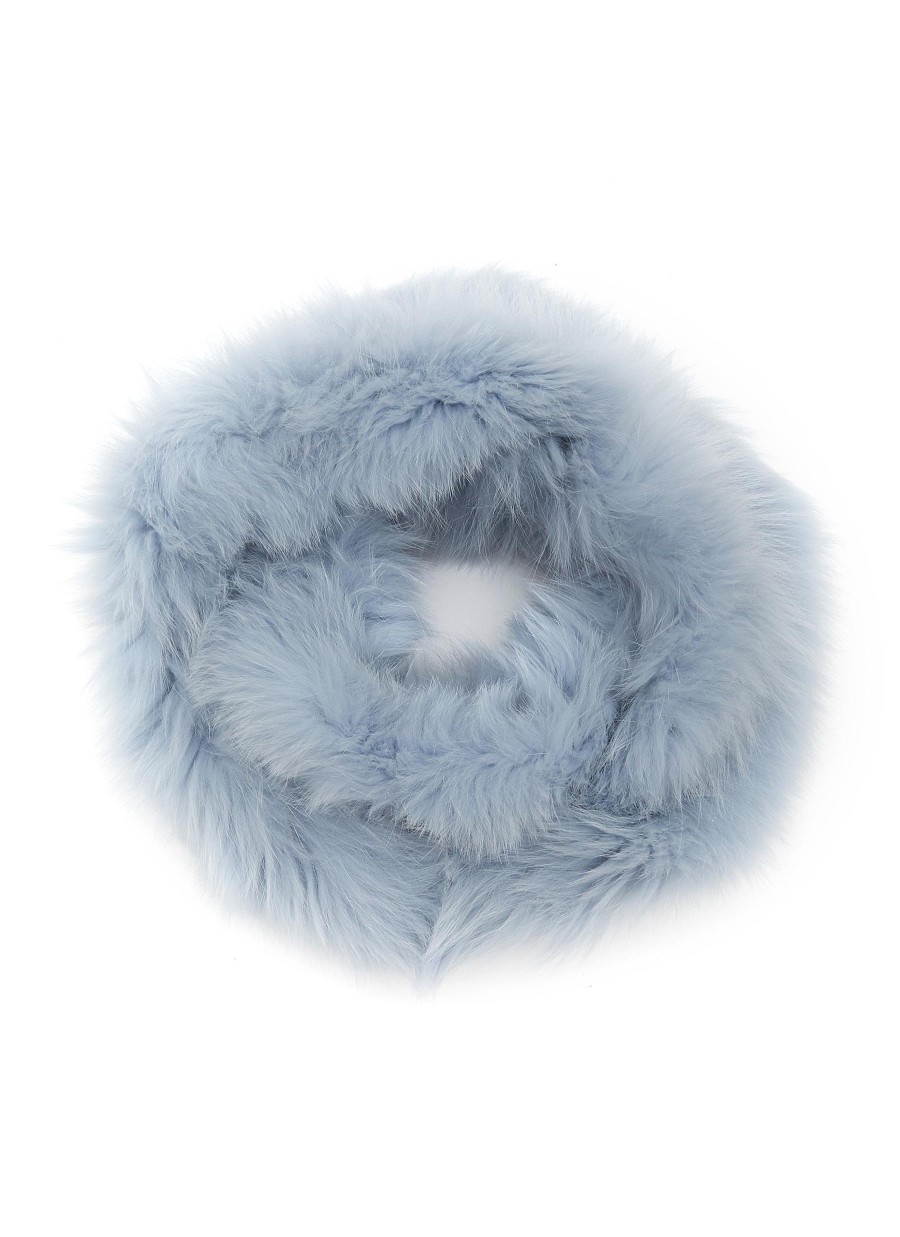 Women YVES SALOMON Scarves & Wraps | Knitted Fox Fur Snood